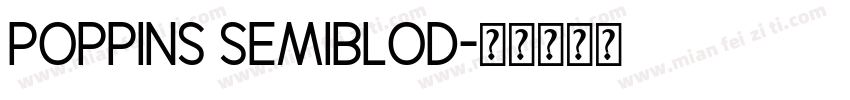 poppins semiblod字体转换